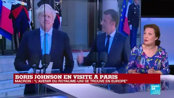 Boris Johnson reçu par Macron à l'Élysée, le Brexit au cœur des discussions