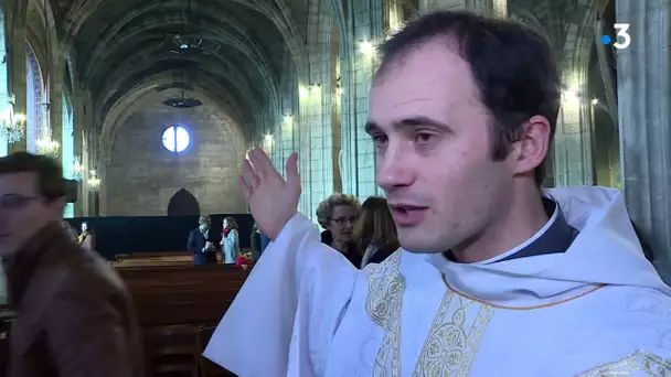 La fleche de l eglise de Libourne