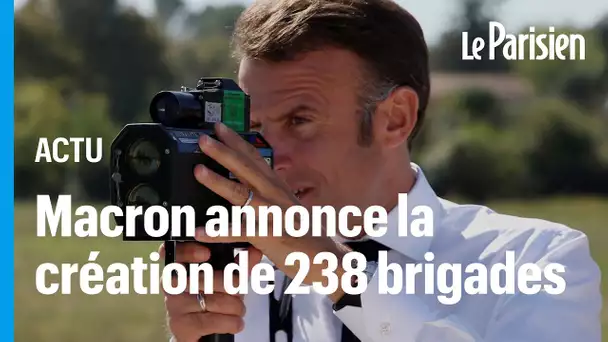 Macron annonce 238 gendarmeries supplémentaires d'ici 2027