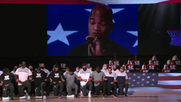 @Ne-Yo Performs National Anthem As Celtics & Bucks Kneel In Solidarity