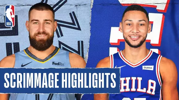 GRIZZLIES at 76ERS | SCRIMMAGE HIGHLIGHTS | July  24, 2020