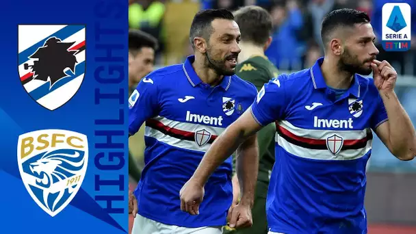 Sampdoria 5-1 Brescia | I blucerchiati ritrovano la vittoria e un doppio Quagliarella | Serie A TIM