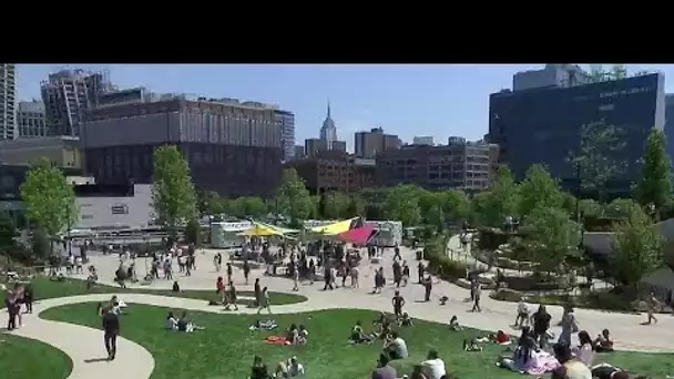 Dans le nouveau parc "Little Island", les New-Yorkais profitent de leur liberté retrouvée