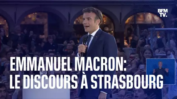 Le discours intégral d'Emmanuel Macron à Strasbourg