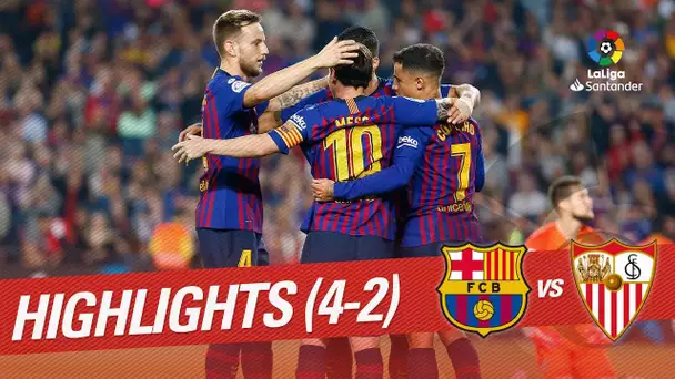 Resumen de FC Barcelona vs Sevilla FC (4-2)