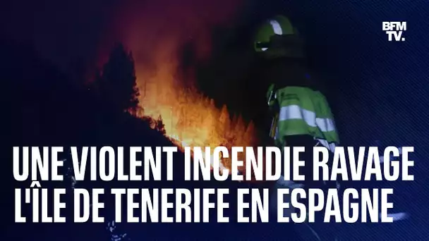 Un incendie "hors de contrôle" ravage l’île de Tenerife aux Canaries