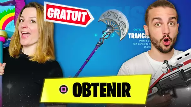 ON A RECU LE DERNIER CADEAU DE FORTNITE : LA PIOCHE TRANCHAMPIGNON GRATUITE ! FORTNITE DUO FR