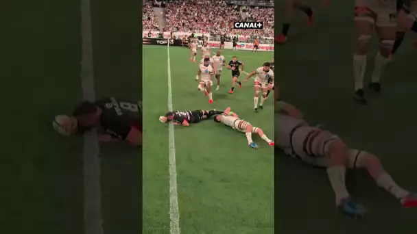 Anthony Jelonch offre le premier essai de cette finale aux Toulousains 🔥 #shorts #FinaleTop14
