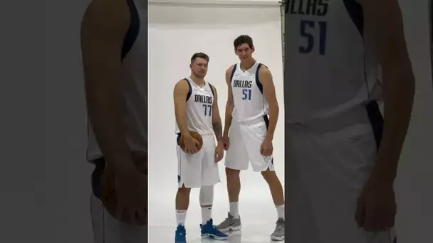 POV: Luka & Boban At Mavs #NBAMediaDay | #Shorts