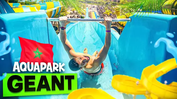 PARC AQUATIQUE GÉANT AU MAROC EN FAMILLE 😄🇲🇦 ( MÉGA toboggan  🚨)