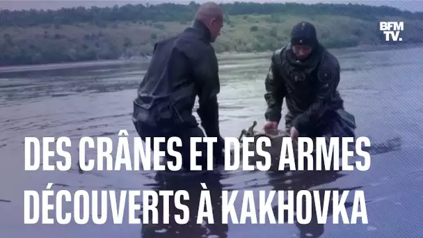 Ukraine: des crânes qui pourraient être ceux de nazis découverts dans le réservoir de Kakhovka