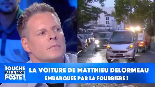 La voiture de Matthieu Delormeau embarquée par la fourrière en direct !