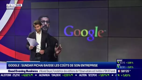 Google: le directeur Sundar Pichai baisse les coûts de son entreprise