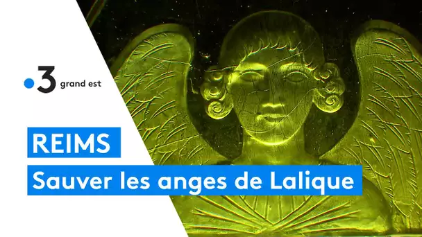 Reims : la restauration des anges en verre moulé de Lalique à l'église Saint-Nicaise