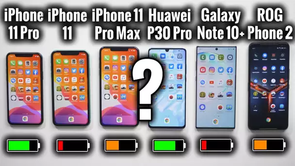 Quel Smartphone a la Meilleure Batterie ? (+ tous les iPhone 11)