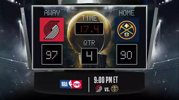 Trail Blazers @ Nuggets LIVE Scoreboard - Join the conversation & catch all the action on #NBAonTNT!