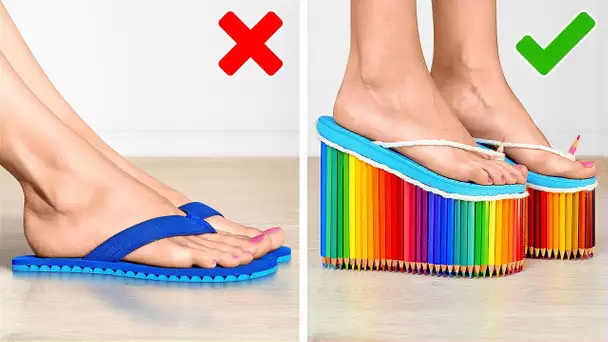 DES IDÉES DE CHAUSSURES INCROYABLES ET DES ASTUCES UTILES POUR LES PIEDS