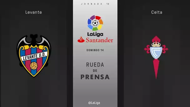 Rueda de prensa Levante vs Celta