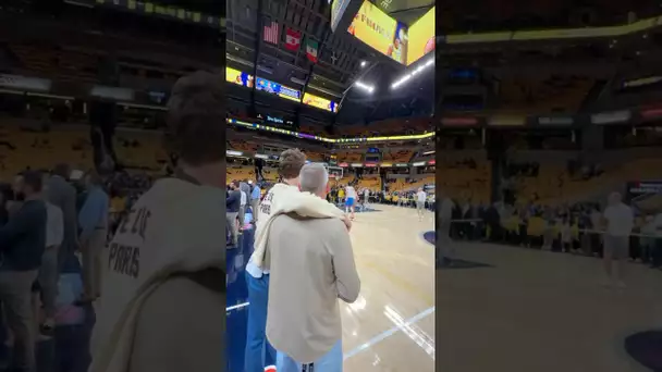 Matas Buzelis brought his dad along to experience their first NBA Finals