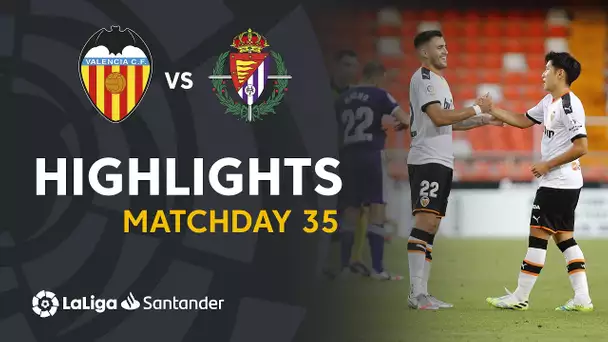 Highlights Valencia CF vs Real Valladolid (2-1)