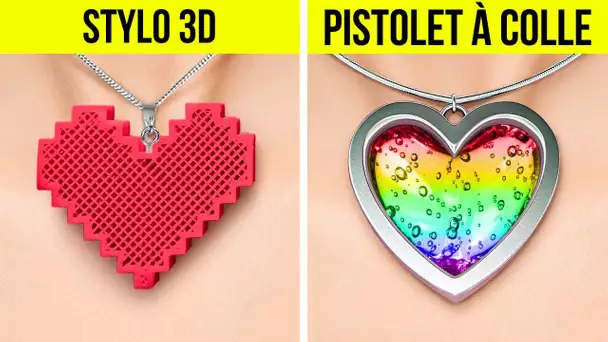 STYLO 3D ET PISTOLET À COLLE | CRÉATIONS DIY BRILLANTES, BIJOUX ET CONSEILS DE RÉPARATIONS