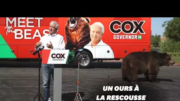 En Californie, ce candidat républicain fait campagne avec un ours