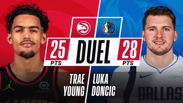 Trae Young (25 PTS, 7 REB & 15 AST) & Luka Doncic (28 PTS, 10 REB & 10 AST) DUEL in Dallas!