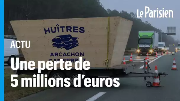 Huîtres du bassin d’Arcachon : des ostréiculteurs bloquent une autoroute près de Bordeaux