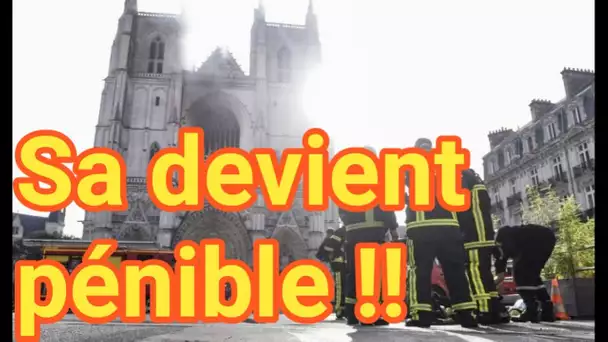 CATHÉDRALE DE NANTES: ENQUÊTE OUVERTE POUR INCENDIE VOLONTAIRE, TROIS DÉPARTS DE FEU CONSTATÉS