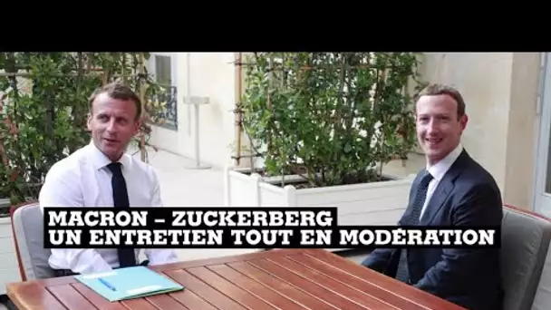 Lutte contre la haine sur Internet : rencontre entre Mark Zuckerberg et Emmanuel Macron