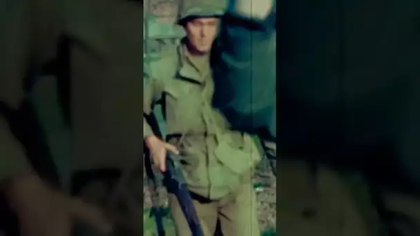 Here a young german soldier has surrendered to the Americans