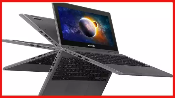 ASUS BR1100 Laptop, 11.6" HD Anti-Glare Touchscreen Display, Intel Celeron N4500, 4GB RAM, 64GB