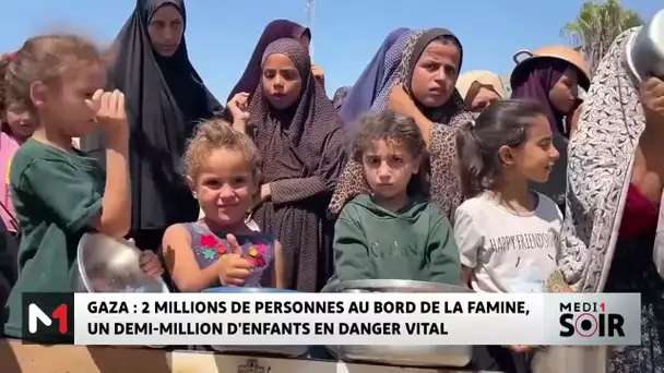 Gaza : 2 millions de personnes au bord de la famine, un demi-million d´enfants en danger vital