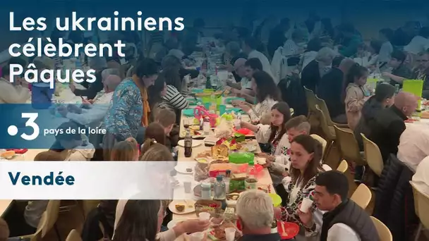 Des réfugiés ukrainiens célèbrent Pâques en Vendée