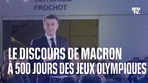 Le discours intégral d'Emmanuel Macron, à 500 jours des Jeux olympiques de Paris 2024