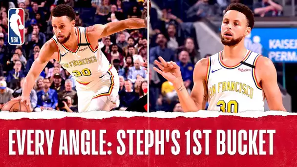 Every Angle: Steph's 1st Bucket In His Return!
