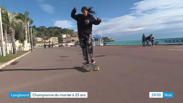 Marina Correira, la Niçoise championne du monde de longboard dancing