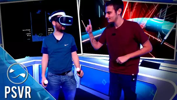 Hugo et Xari sur des jeux de rythme en VR - PSVR #1