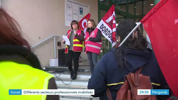 Sur les front des retraites à Périgueux