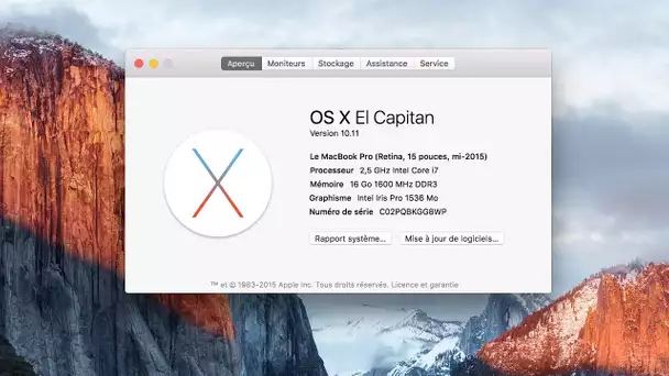 Les nouveautés de Mac OS X El Capitan