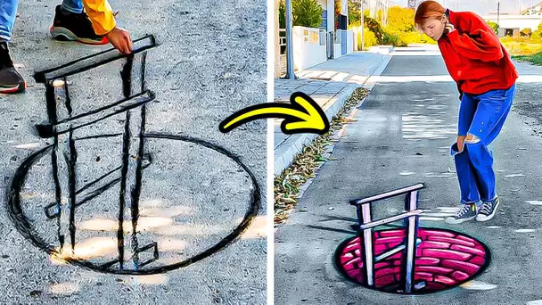 Des œuvres d'art de rue incroyables qui vous laisseront bouche bée