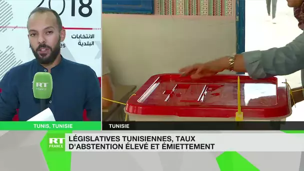 Législatives tunisiennes : taux d'abstention élevé et émiettement