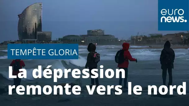 La tempête Gloria sévit encore en Espagne et se déplace vers le nord