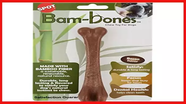 Spot by Ethical Products - Bambone Wish Bone – Durable Dog Chew Toy for Aggressive Chewers – Great