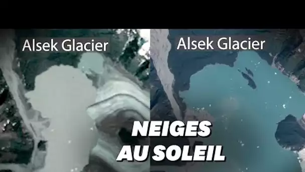 En Alaska, 50 ans de fonte des glaces vue du ciel en accéléré