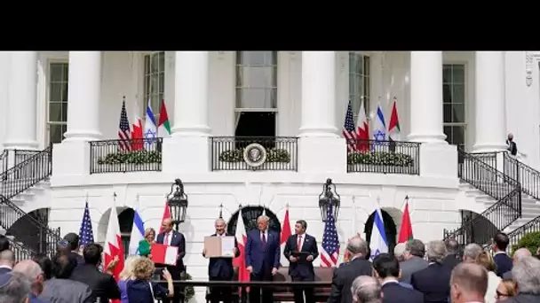 Israël, Émirats arabes unis et Bahreïn ont signé des accords historiques sous l'égide de Trump