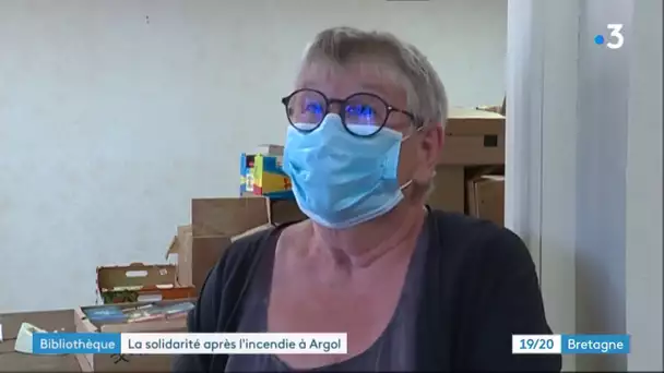 Argol : un bel élan de solidarité après l'incendie qui a détruit la bibliothèque