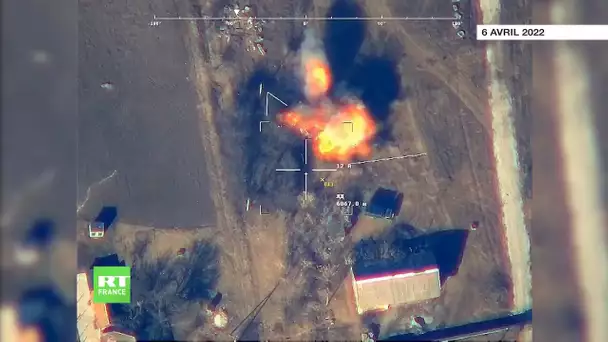 Un drone russe frappe un véhicule militaire ukrainien transportant des munitions