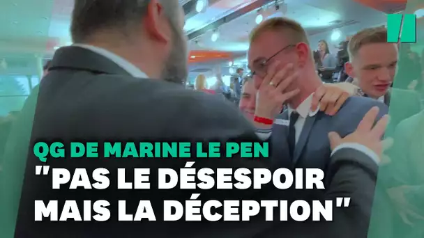 Au QG de Marine Le Pen, des militants "déçus" mais "prêts à continuer le combat"