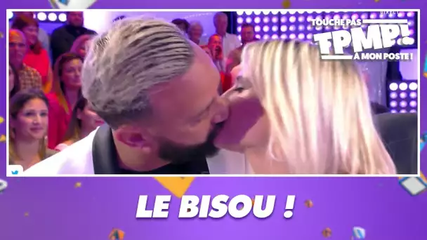 Le baiser entre Kelly Vedovelli et Cyril Hanouna pour son anniversaire